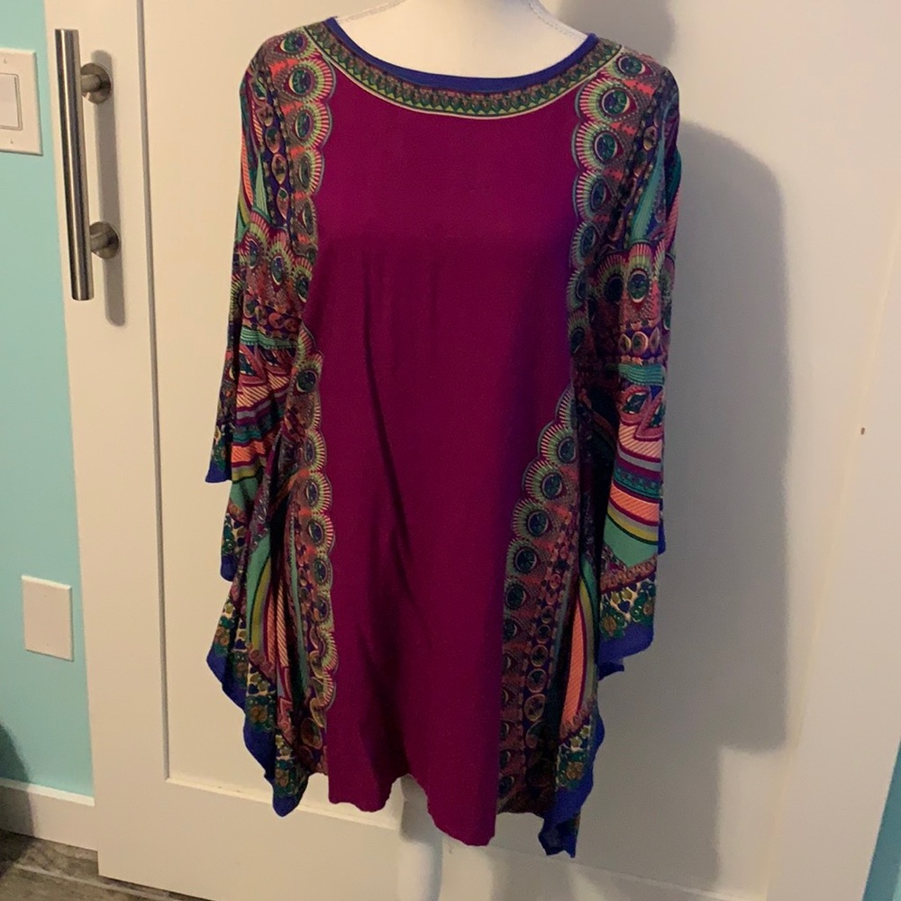 Fuchsia Printed Boutique Tunic
